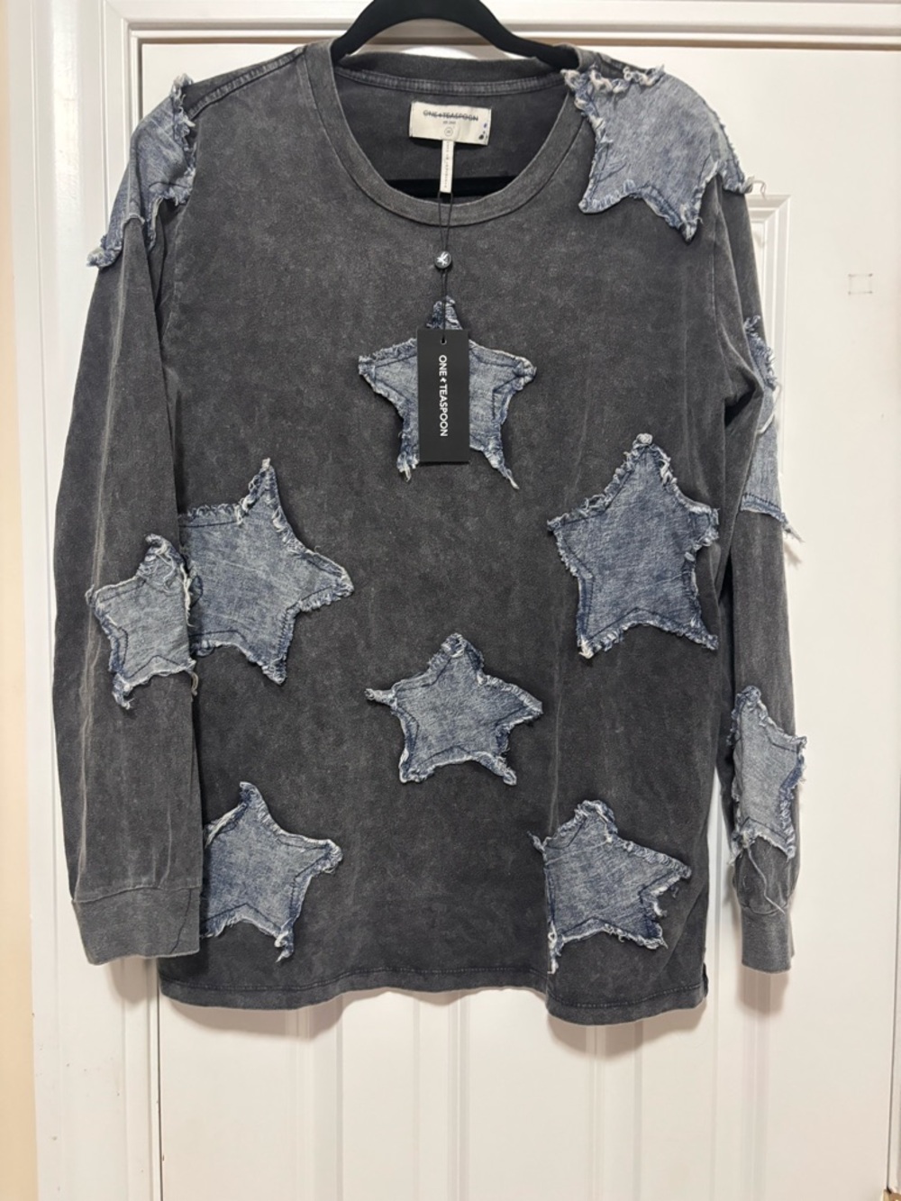 Free People x One Teaspoon BF Denim Star T-Shirt Size XS